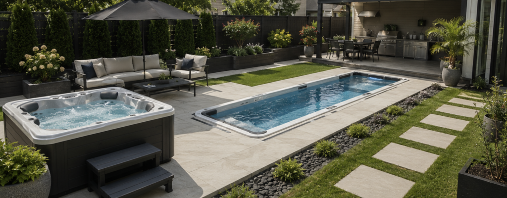 swimspa and hot tub daytime